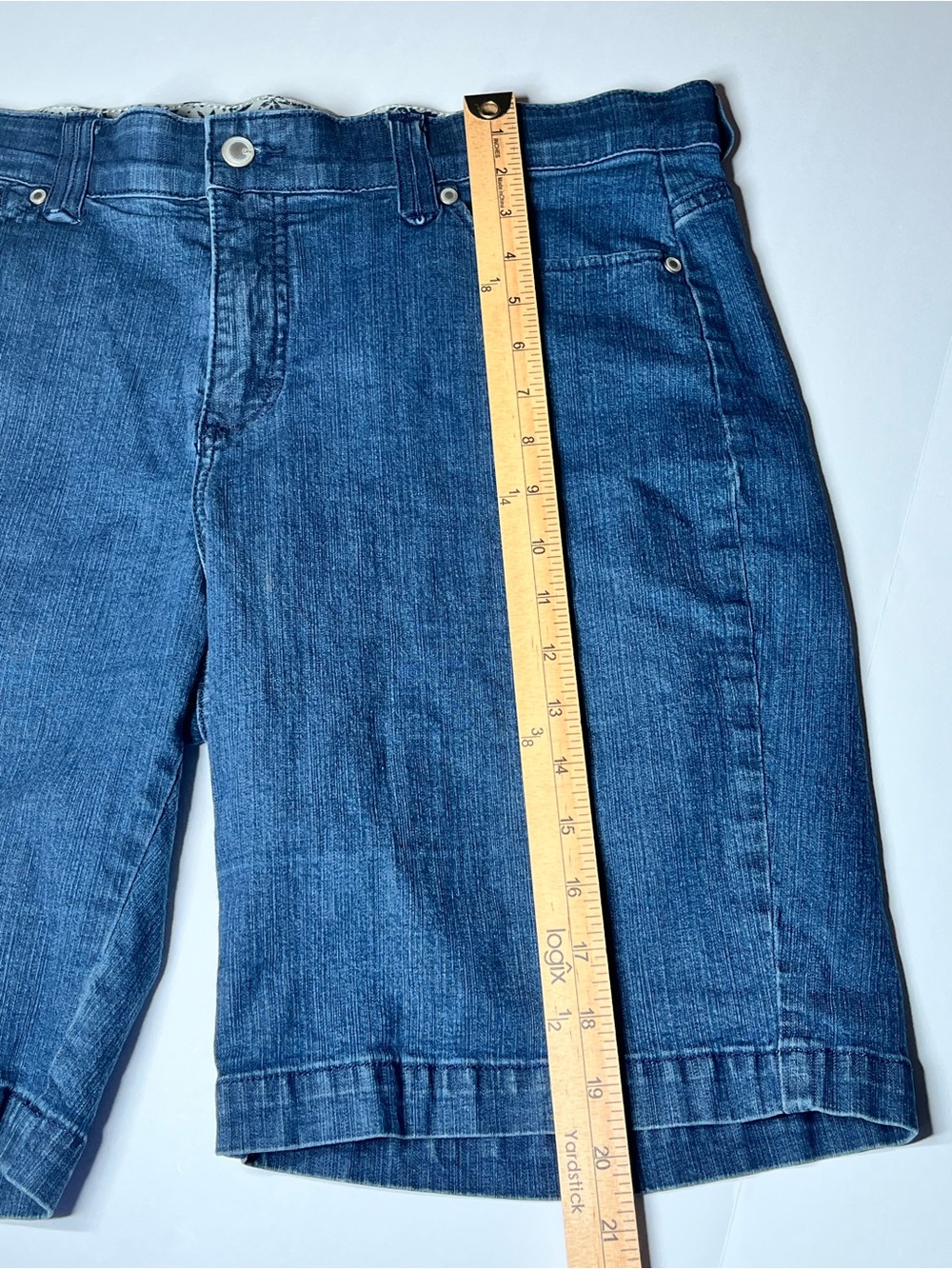 Lee Comfort Waistband Jean Shorts Size 16 - Picture 6 of 13